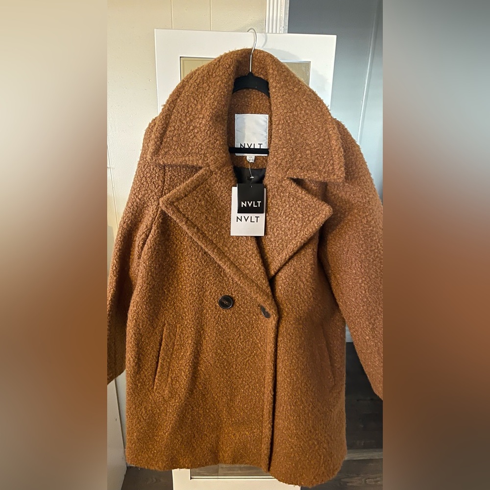 NVLT Women's Brown Teddy Jacket